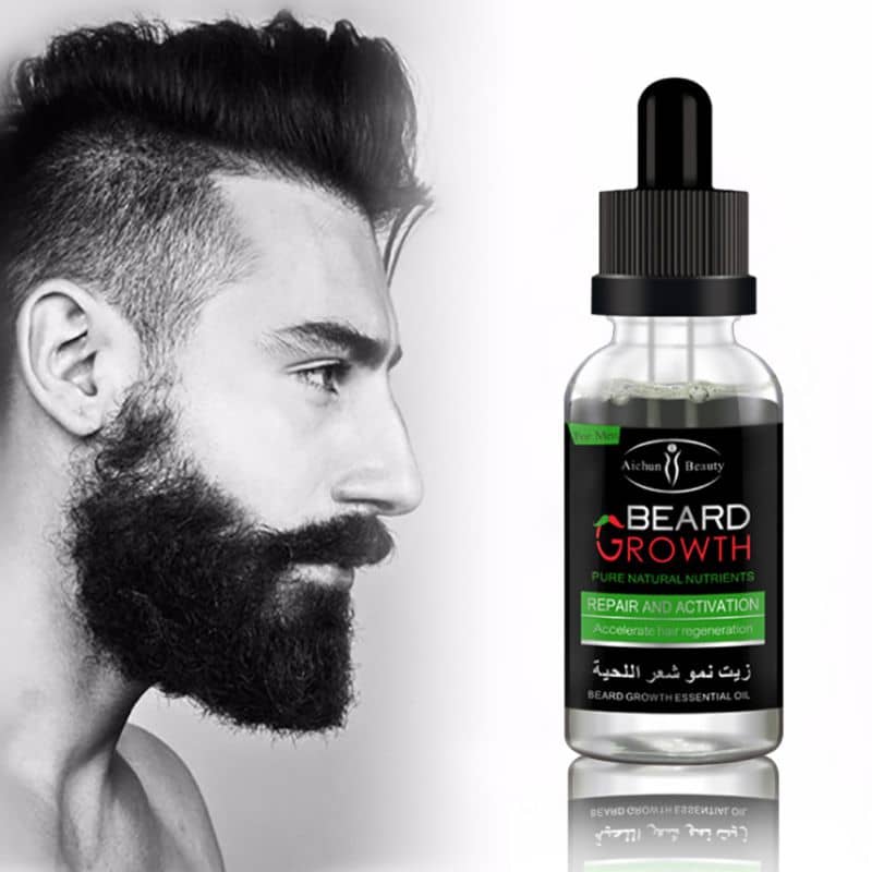 Huile de croissance pour barbe